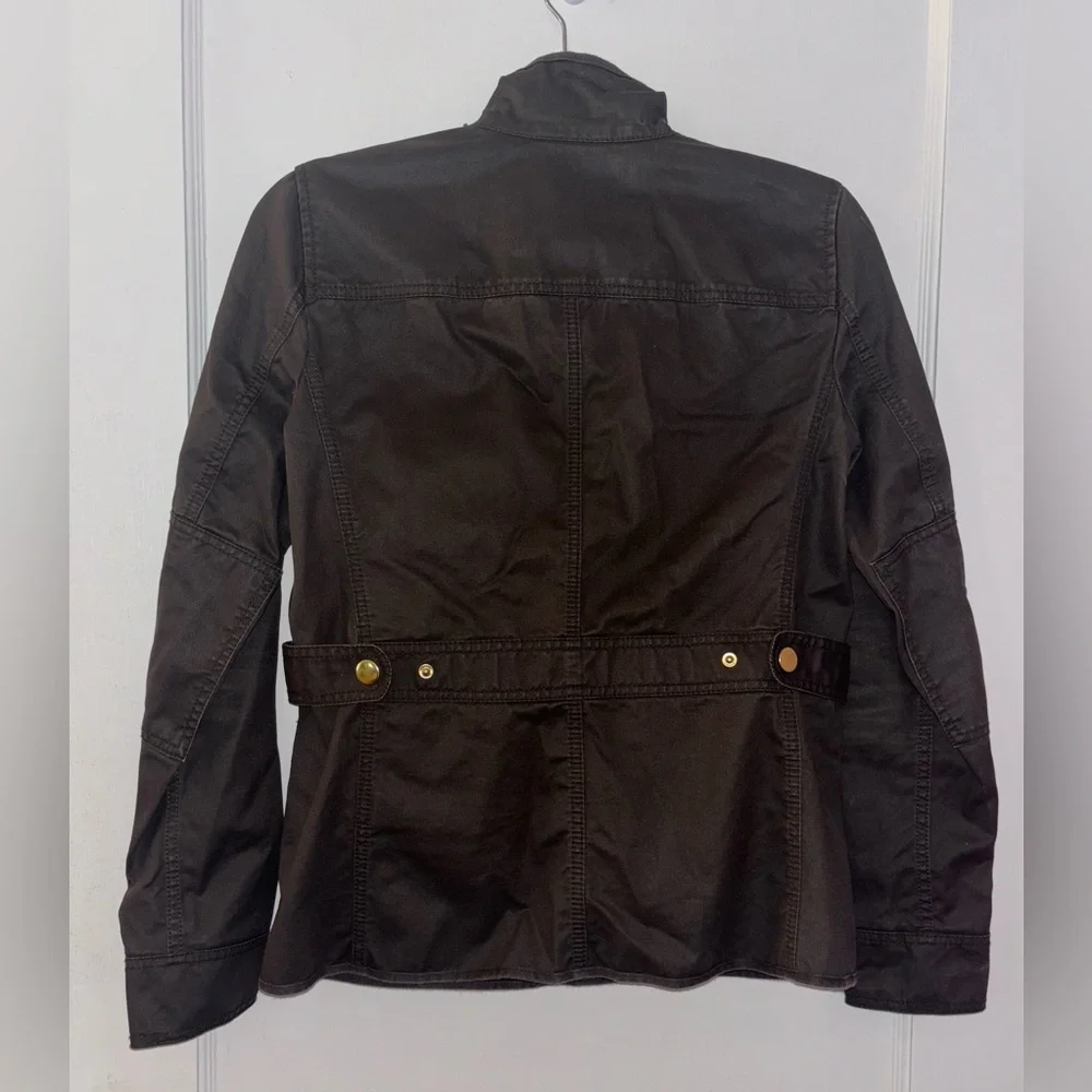 J. Crew Resin-Coated Twill Field Jacket - Picture 4 of 9